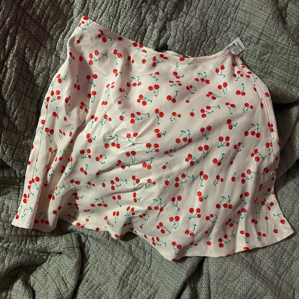 Zara cherry skirt Valentine’s Day
